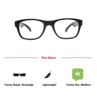 Full Rim Rectangle Black Medium 29677AF Eyeglasses
