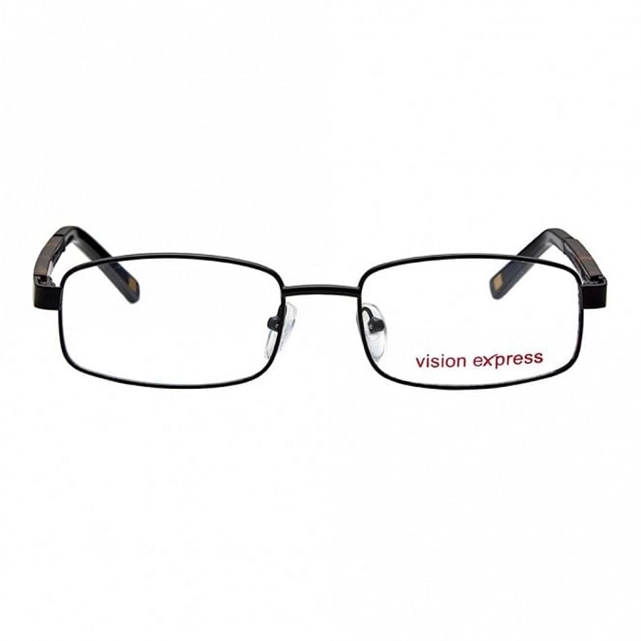 Full Rim Metal Rectangle Black Medium Vision Express 28621 Eyeglasses
