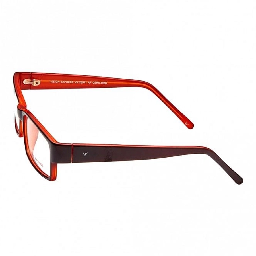 Full Rim Polycarbonate Rectangle Brown Large Vision Express 28971 Eyeglasses