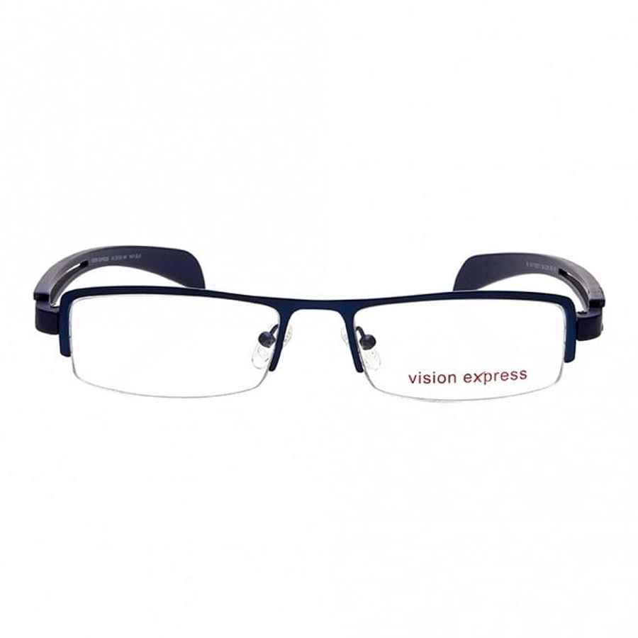 Half Rim Metal Wrap Blue Medium Vision Express 29136 Eyeglasses