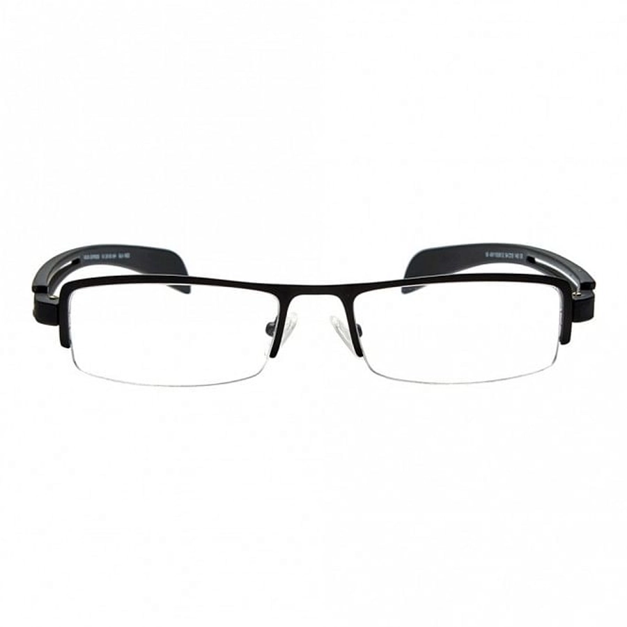 Half Rim Metal Wrap Black Medium Vision Express 29136 Eyeglasses
