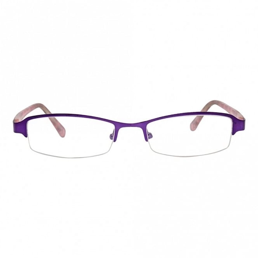 Half Rim Metal Rectangle Purple Medium Vision Express 48893 Eyeglasses