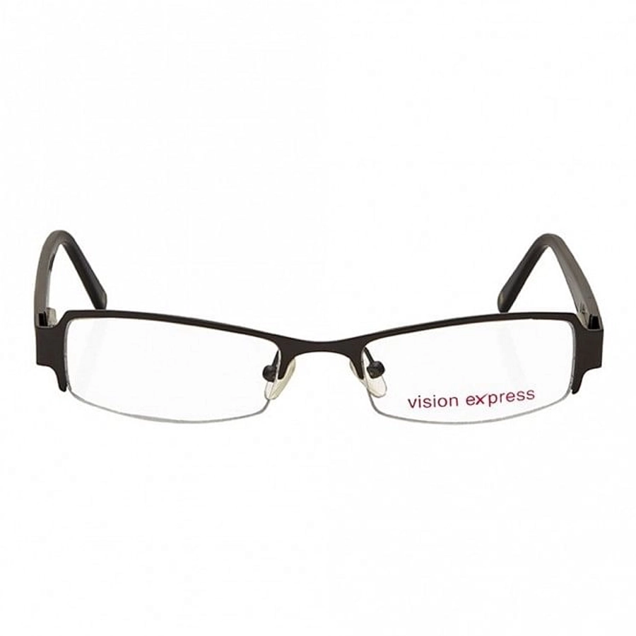 Half Rim Stainless Steel Wrap Gun Metal Medium Vision Express 29179 Eyeglasses