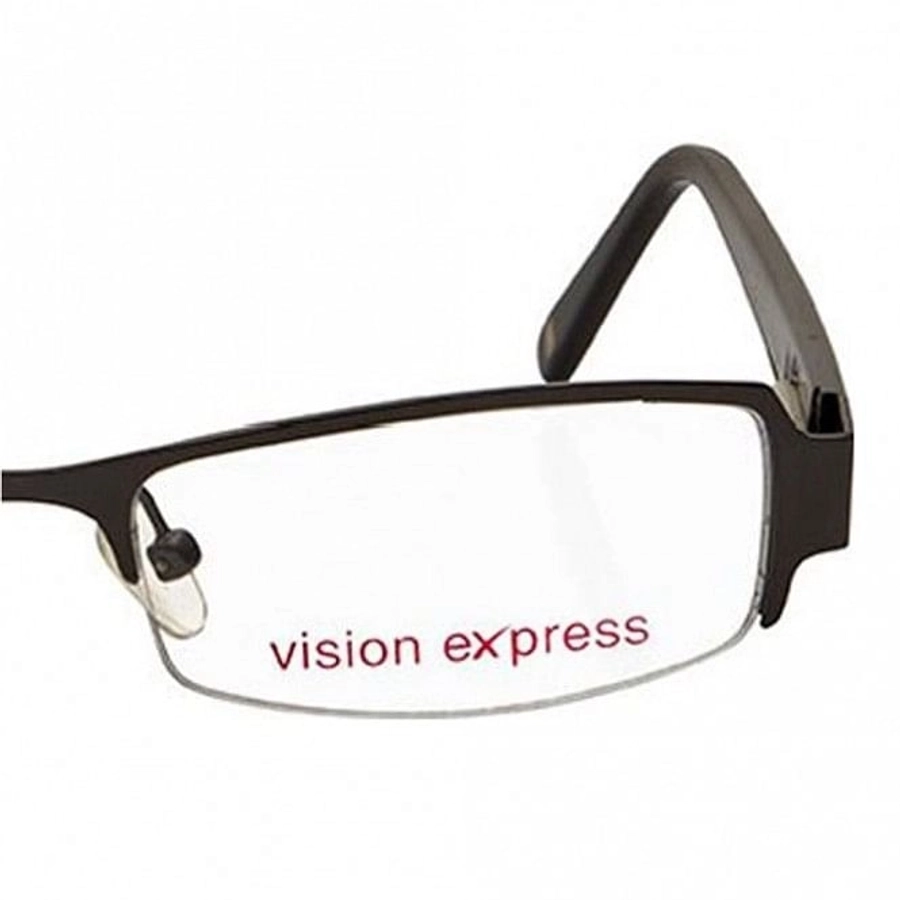 Half Rim Stainless Steel Wrap Gun Metal Medium Vision Express 29179 Eyeglasses