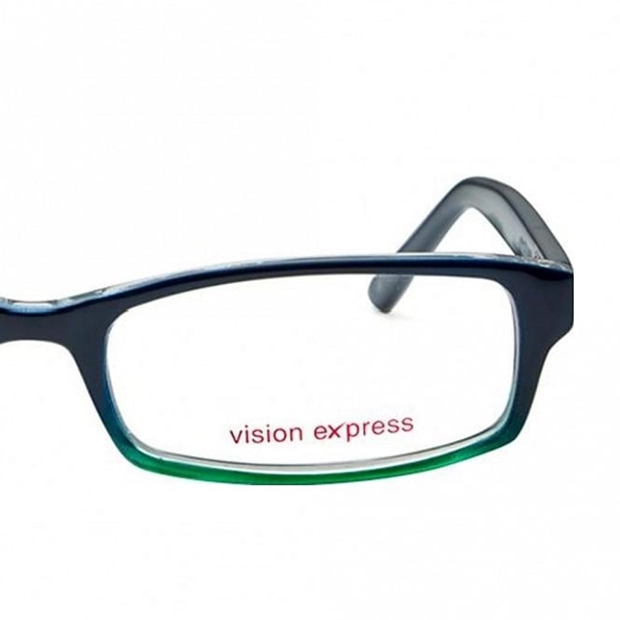 Full Rim Polycarbonate Rectangle Blue Medium Vision Express 29249 Eyeglasses
