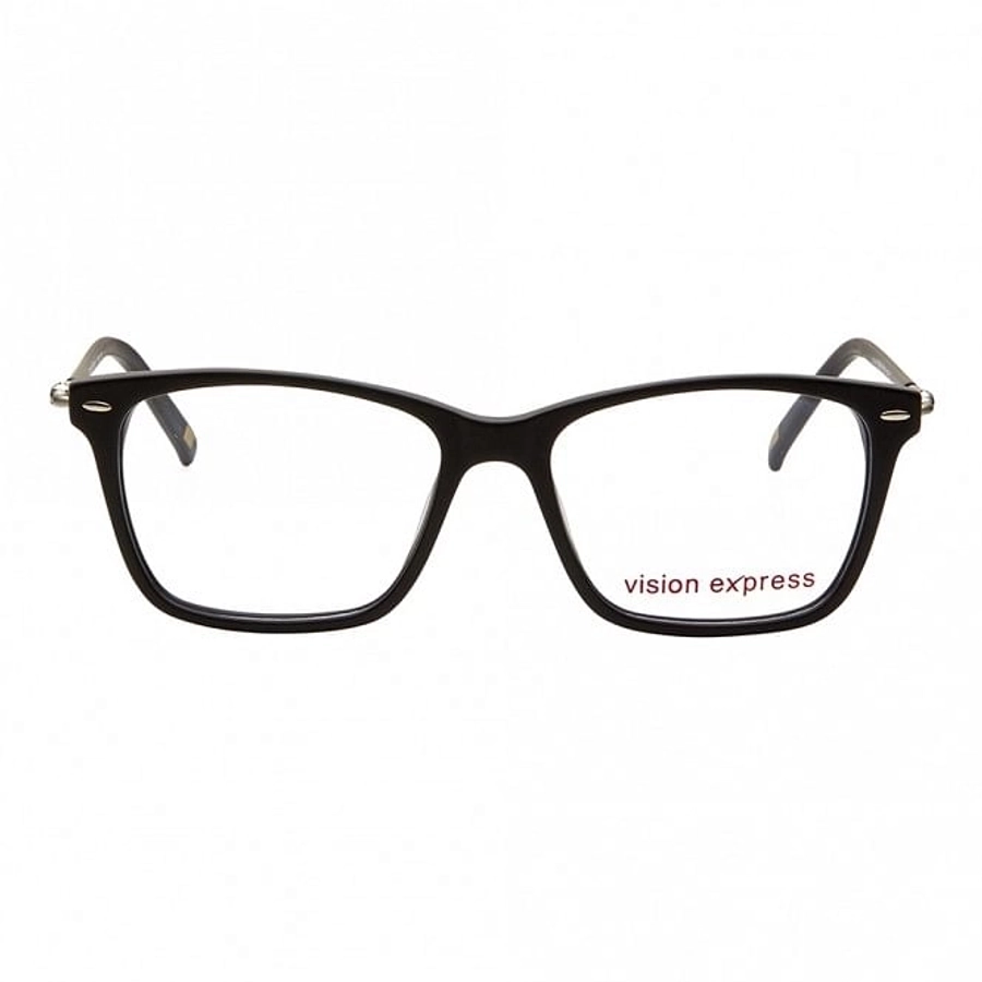 Full Rim Acetate Rectangle Black Medium Vision Express VEBM02 Eyeglasses