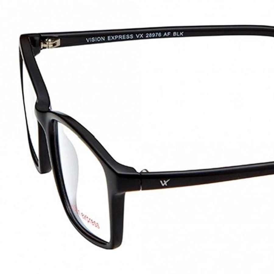 Full Rim Polycarbonate Rectangle Black Medium Vision Express 28976 Eyeglasses