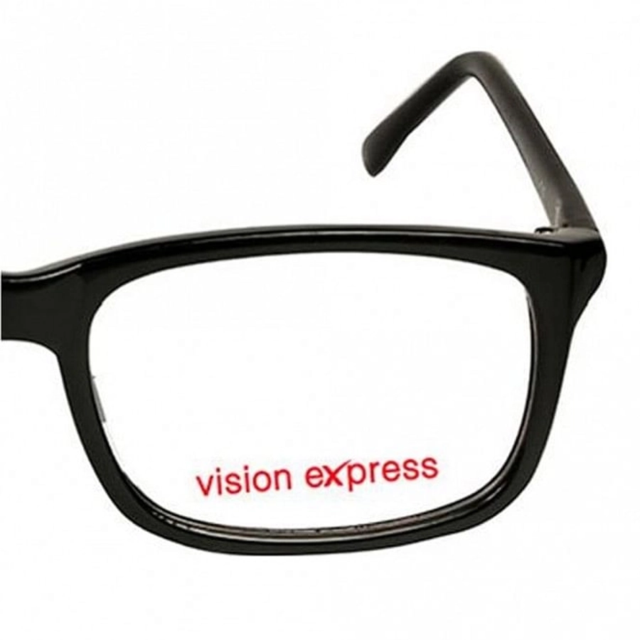 Full Rim Polycarbonate Rectangle Black Medium Vision Express 28973 Eyeglasses