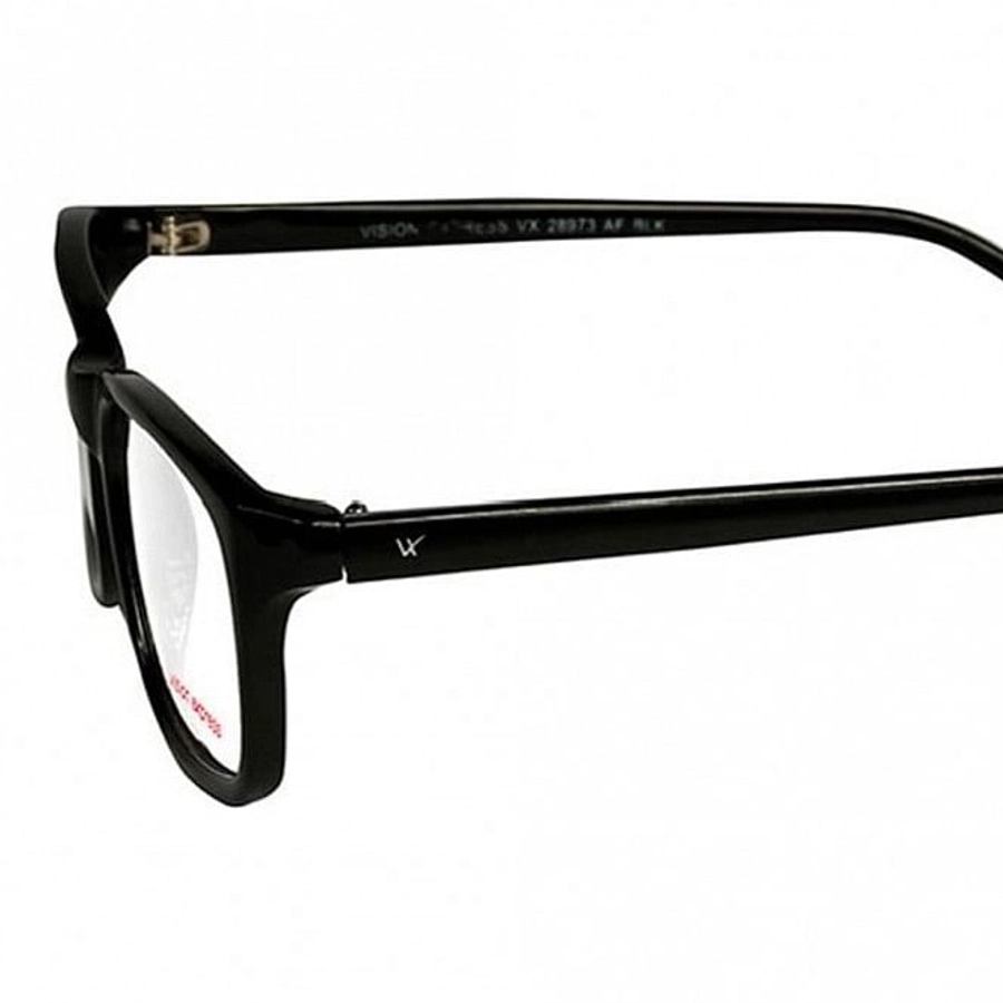 Full Rim Polycarbonate Rectangle Black Medium Vision Express 28973 Eyeglasses