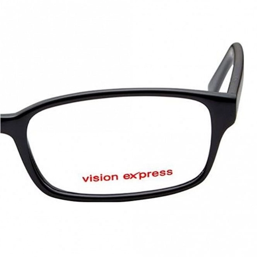 Full Rim Polycarbonate Rectangle Black Medium Vision Express 28975 Eyeglasses