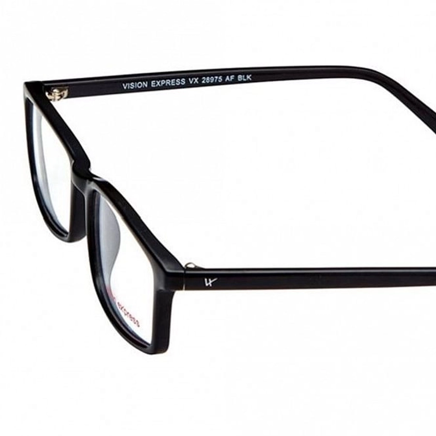 Full Rim Polycarbonate Rectangle Black Medium Vision Express 28975 Eyeglasses