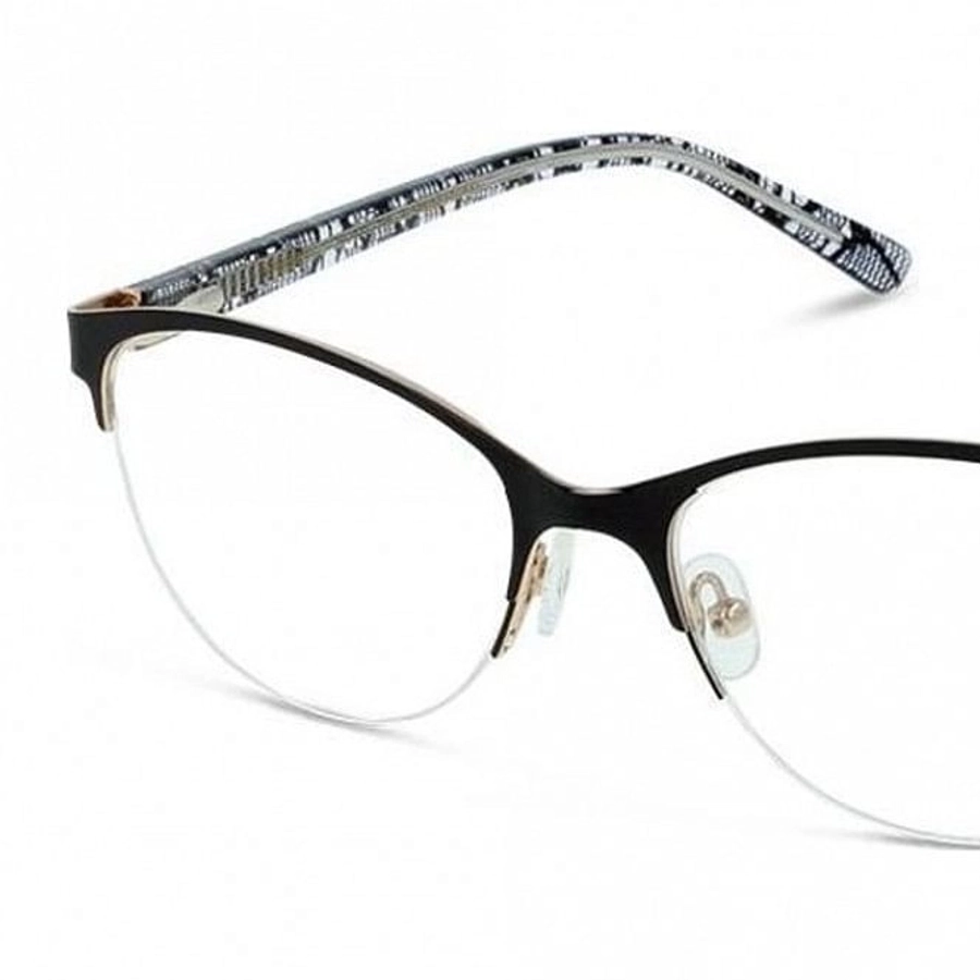 Full Rim Stainless Steel Almond Black Medium Sensaya SYCF17 Eyeglasses