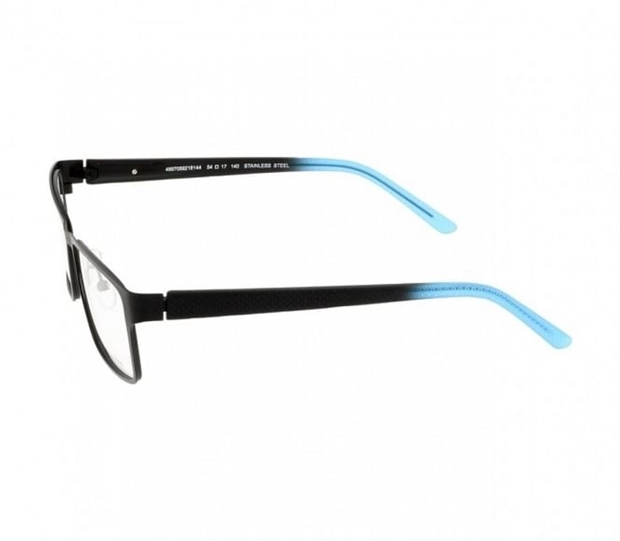 Full Rim Stainless Steel Rectangle Black Medium Miki Ninn MNBM09 Eyeglasses
