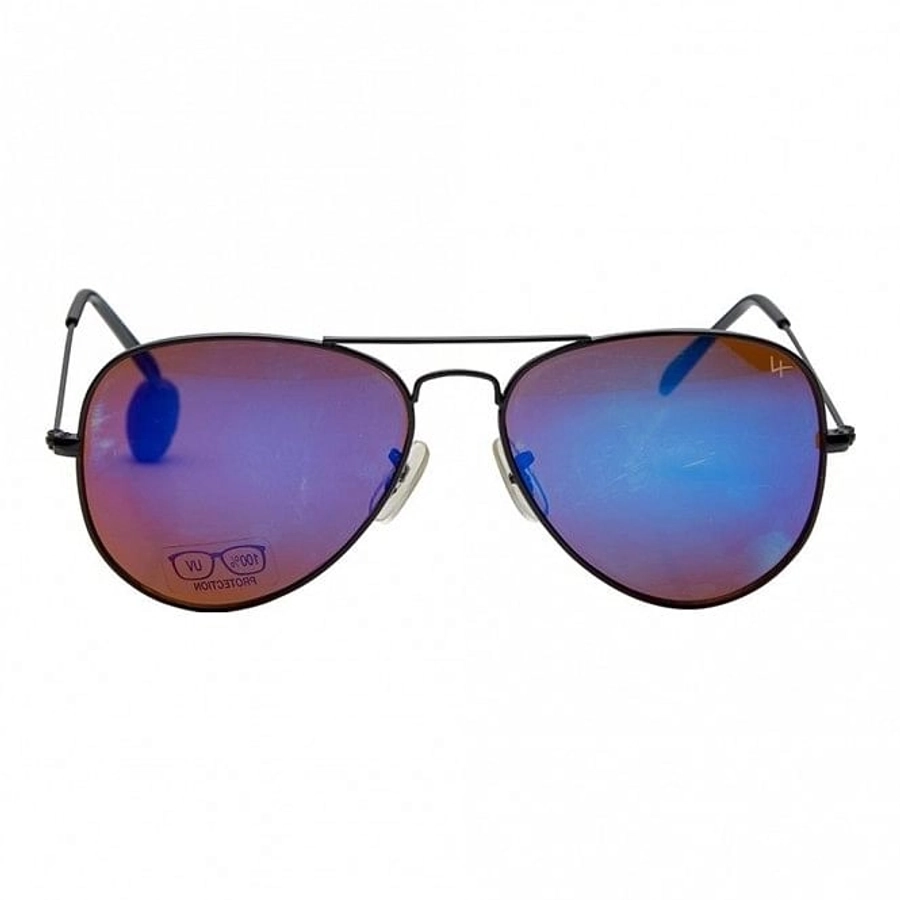Aviator Blue Mirror Nickel Silver  Full Rim Medium Vision Express 12016 Sunglasses
