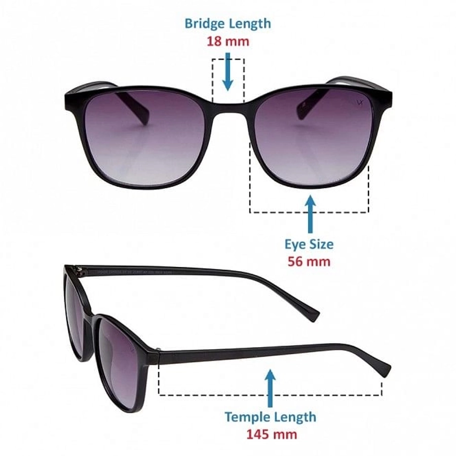 Oval Grey Gradient Polycarbonate Full Rim Medium Vision Express 41235 Sunglasses