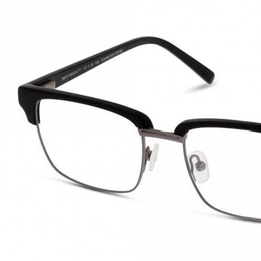 Full Rim Stainless Steel Rectangle Gun Metal Medium Julius 42552 Eyeglasses