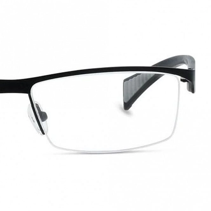 Full Rim Stainless Steel Rectangle Black Large Activ URB24 Eyeglasses