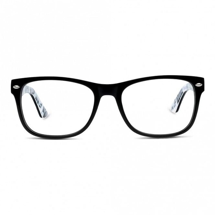 Full Rim Acetate Rectangle Black Medium In Style ISBF16 Eyeglasses