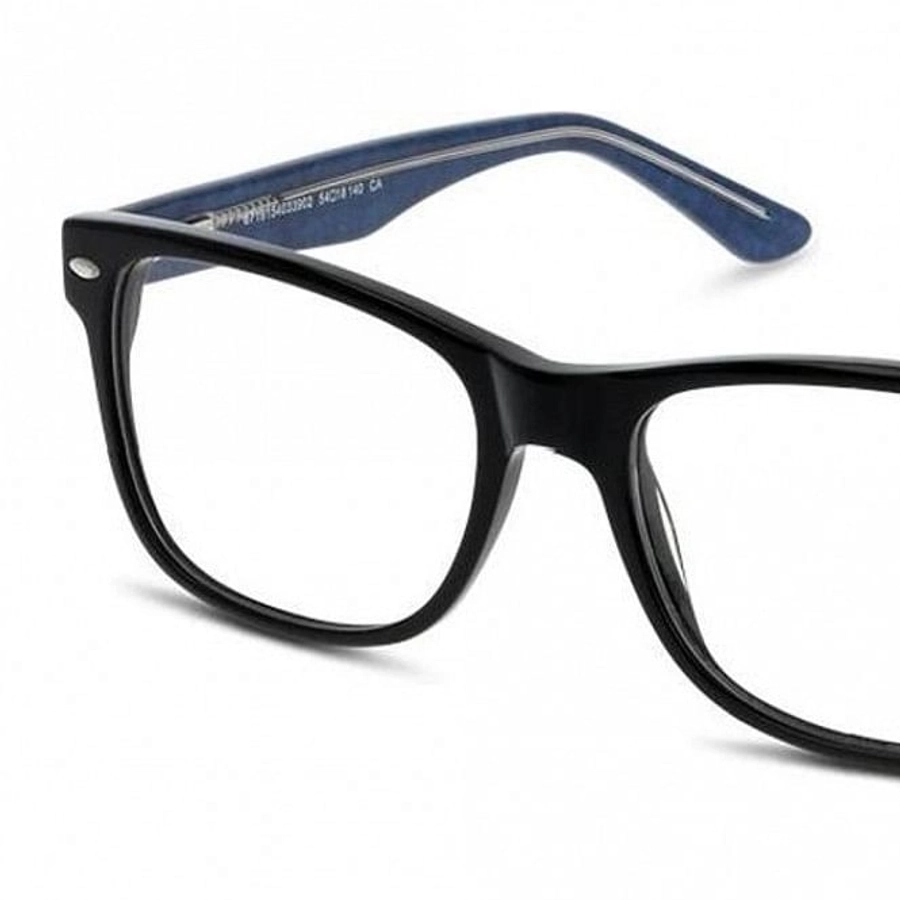 Full Rim Acetate Rectangle Black Medium In Style ISCM23 Eyeglasses