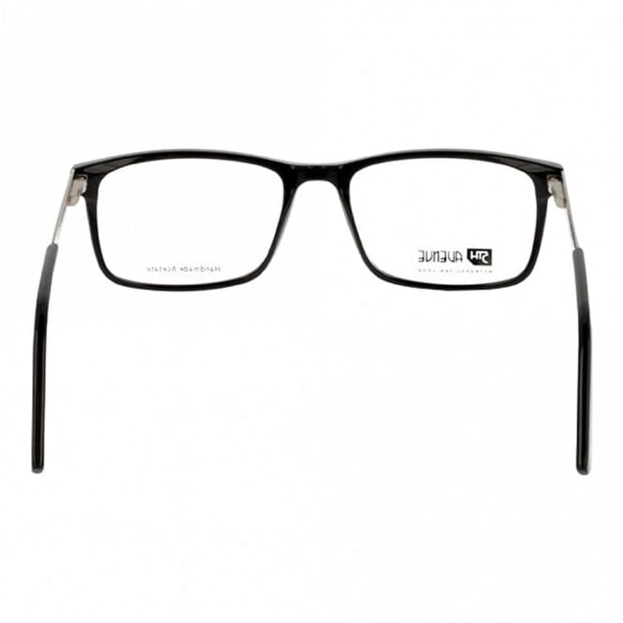 Blue Shield (Zero Power) Computer Glasses: Full Rim Rectangle Black Acetate Small FACM37 