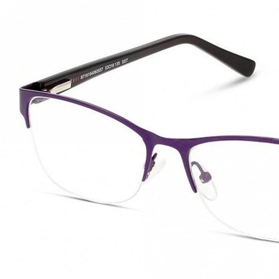 Half Rim Stainless Steel Round Violet Medium Miki Ninn MNCF39 Eyeglasses