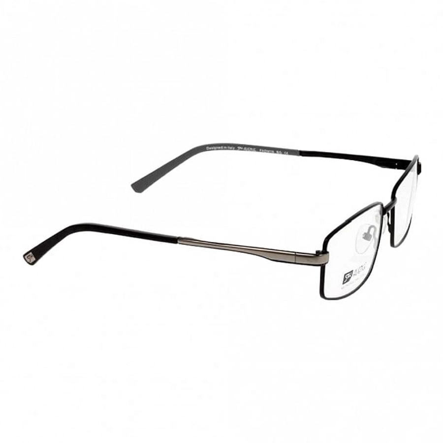 Blue Shield (Zero Power) Computer Glasses: Full Rim Rectangle Black Metal Large FADM19 