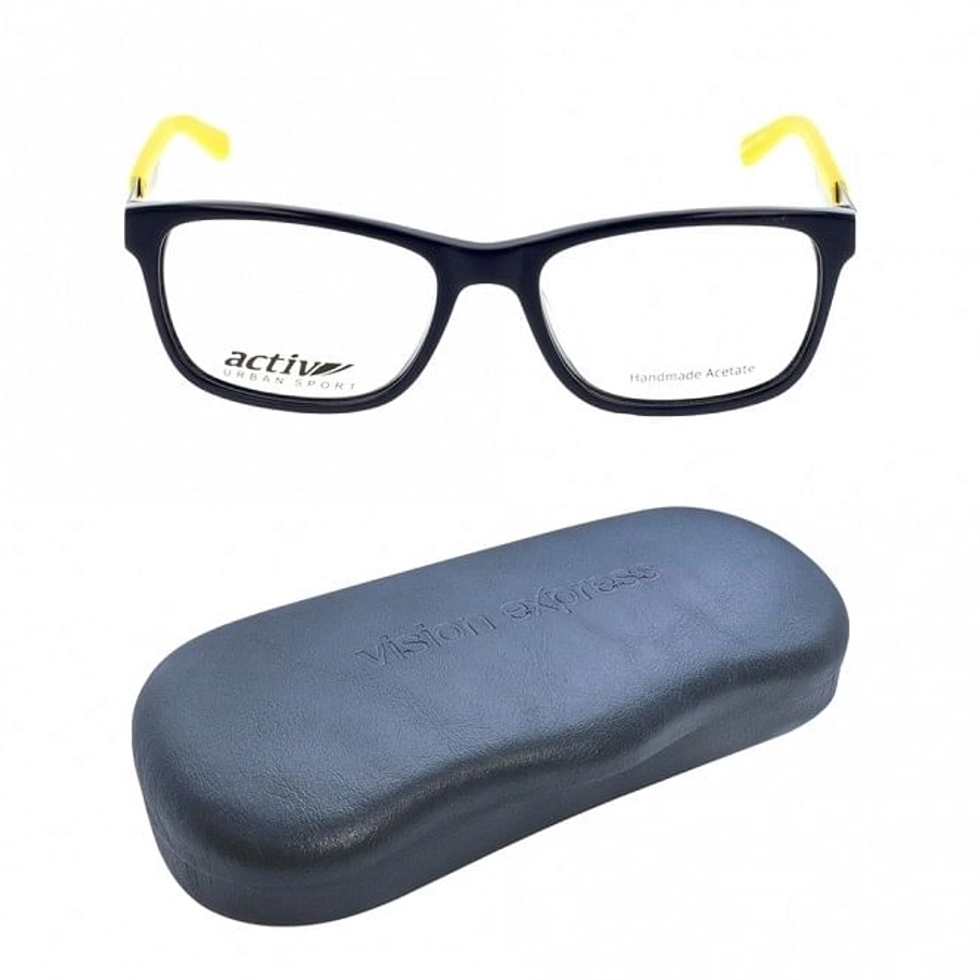 Full Rim Acetate Rectangle Blue Small Activ ACDM04 Eyeglasses