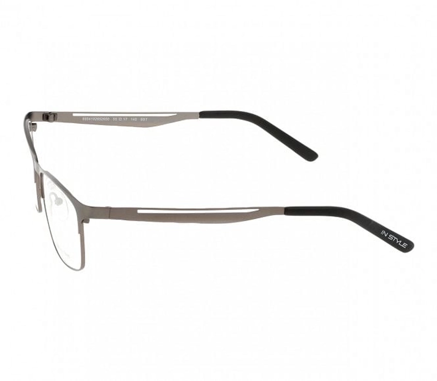 Blue Shield (Zero Power) Computer Glasses: Full Rim Rectangle Gun Metal Metal Large ISAM11 