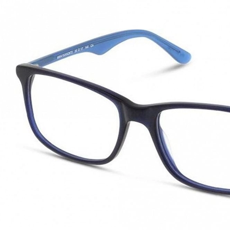 Full Rim Acetate Rectangle Blue Large In Style ISAM28 Eyeglasses