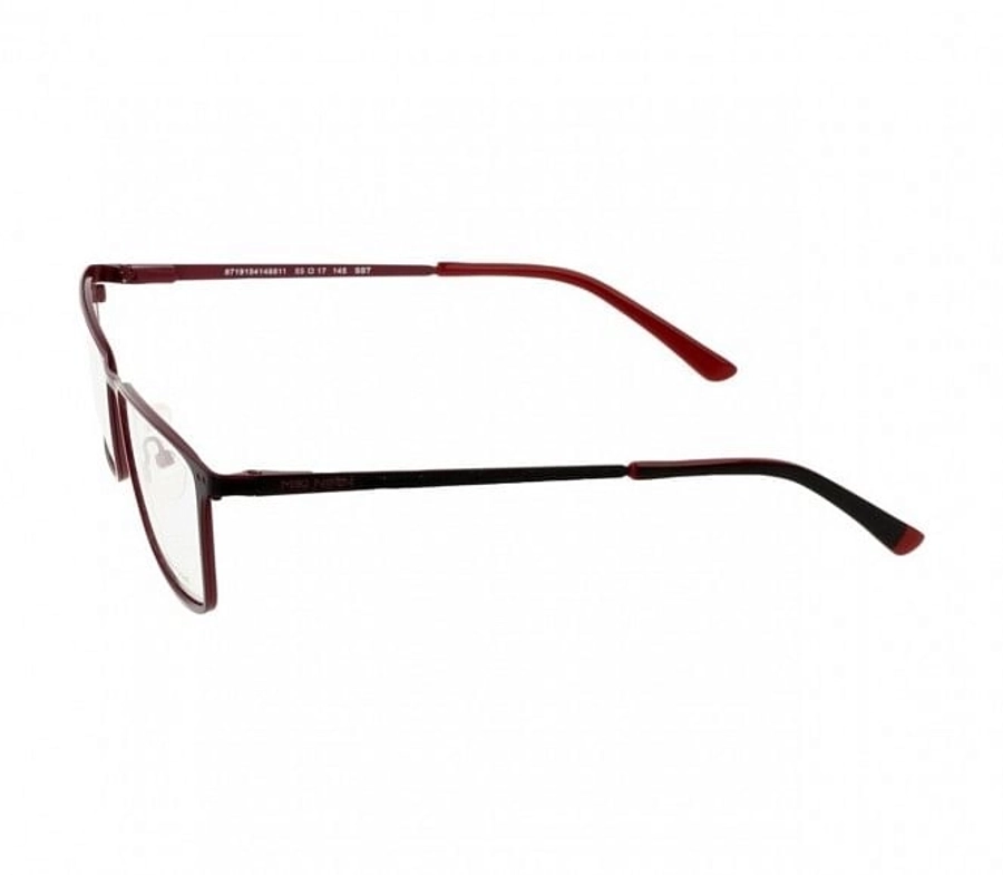 Full Rim Stainless Steel Rectangle Black Large Miki Ninn MNDM10 Eyeglasses