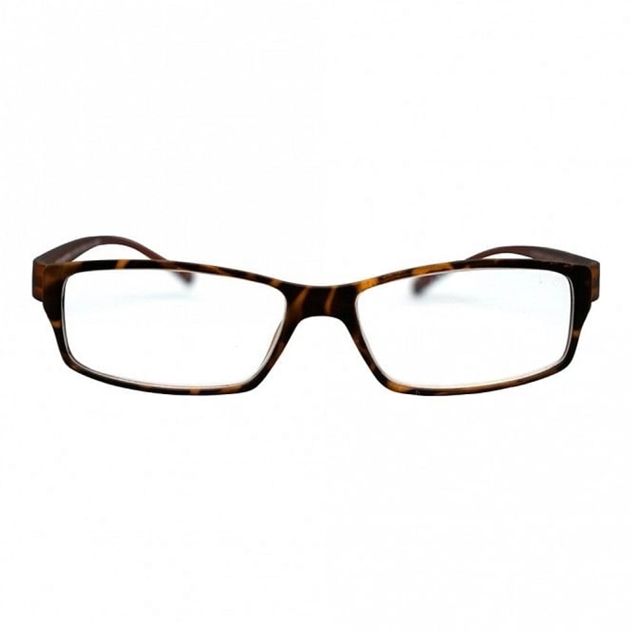 Brown Rectangle (+1.75 Power) Polycarbonate Unisex Medium HFDM01NN Reading Glasses