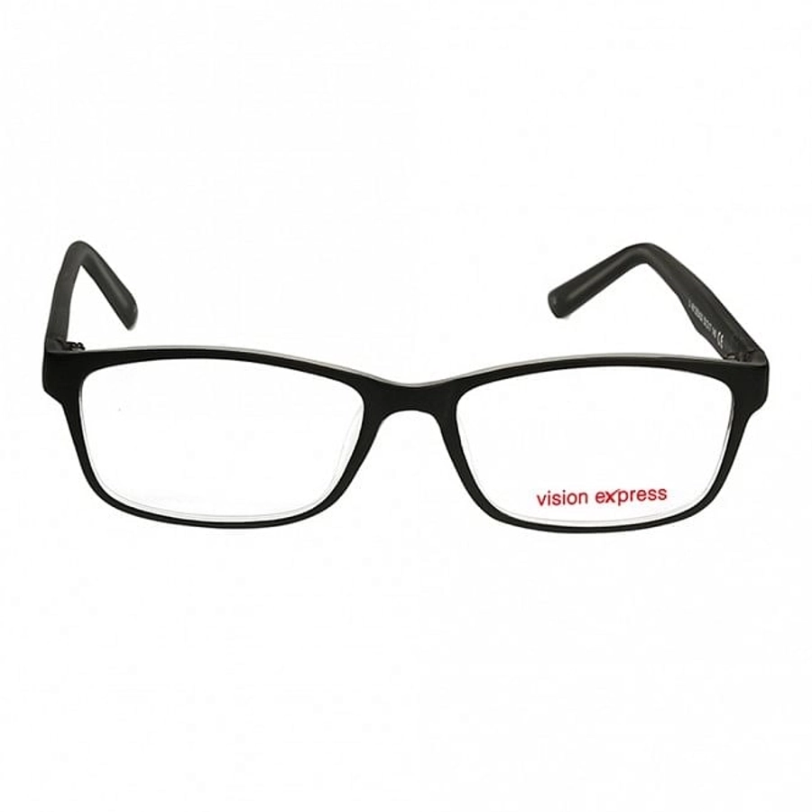 Full Rim Polycarbonate Rectangle Black Medium Vision Express 12033 Eyeglasses