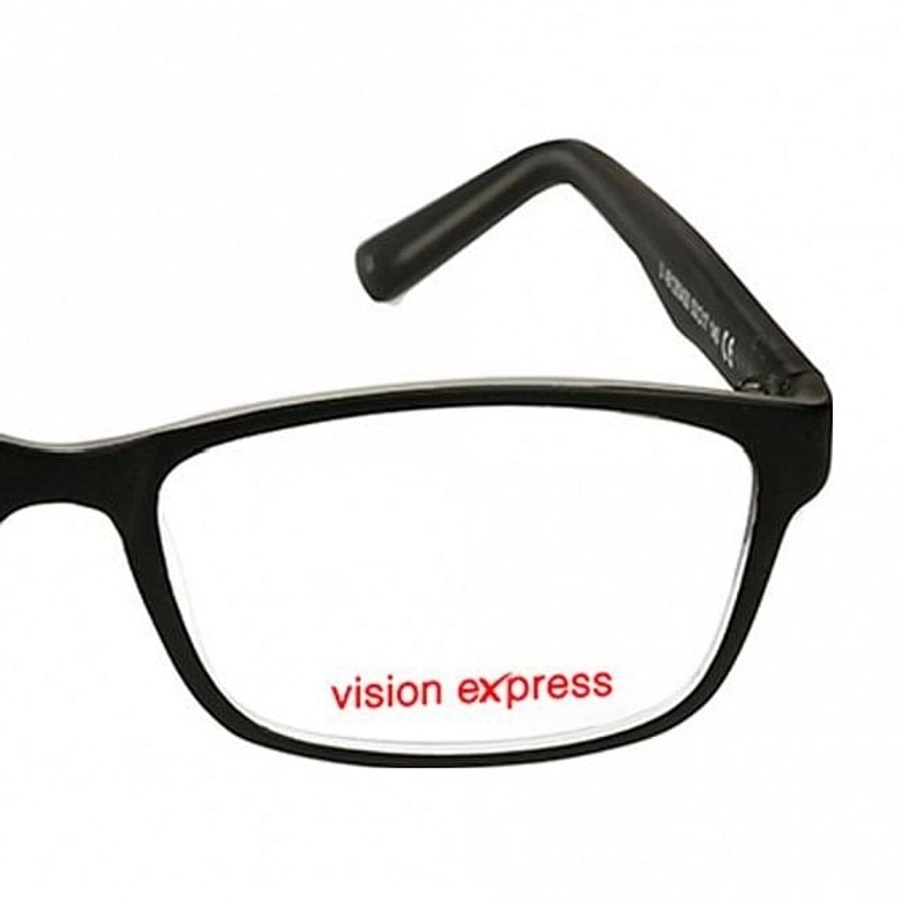 Full Rim Polycarbonate Rectangle Black Medium Vision Express 12033 Eyeglasses