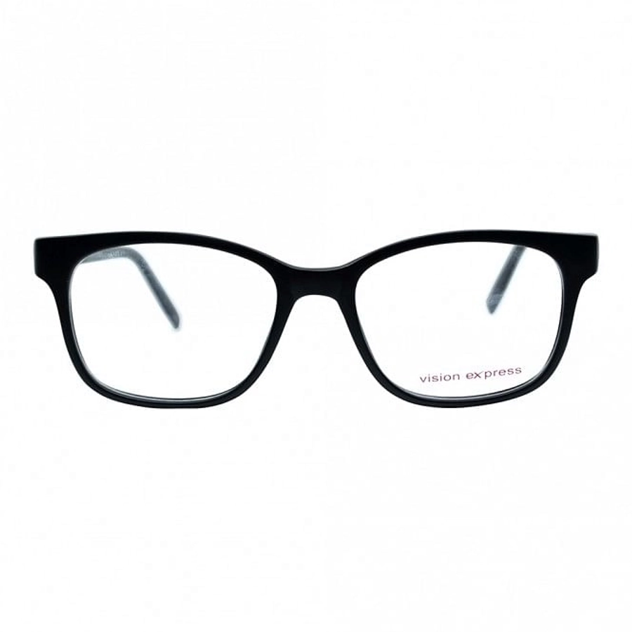 Full Rim Polycarbonate Square Black Medium Vision Express 12034 Eyeglasses