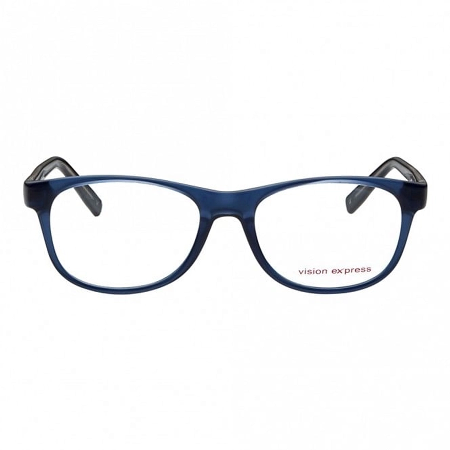Full Rim Polycarbonate Square Blue Medium Vision Express 12034 Eyeglasses