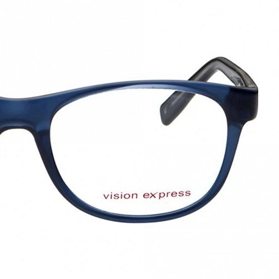 Full Rim Polycarbonate Square Blue Medium Vision Express 12034 Eyeglasses