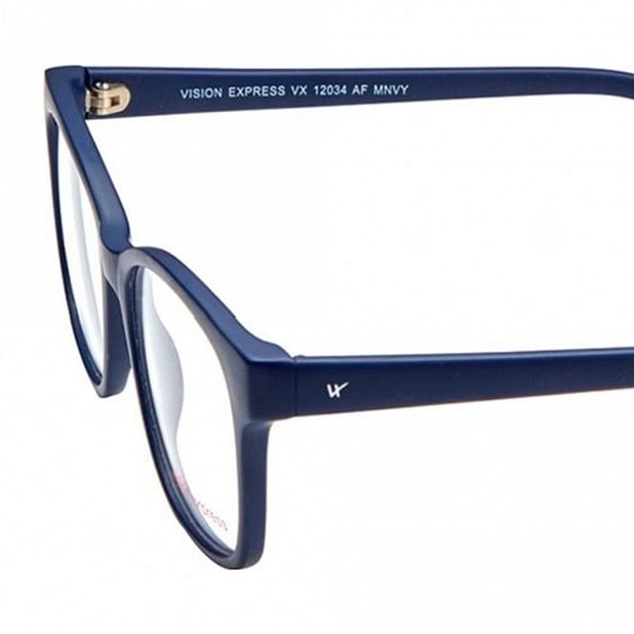 Full Rim Polycarbonate Square Blue Medium Vision Express 12034 Eyeglasses