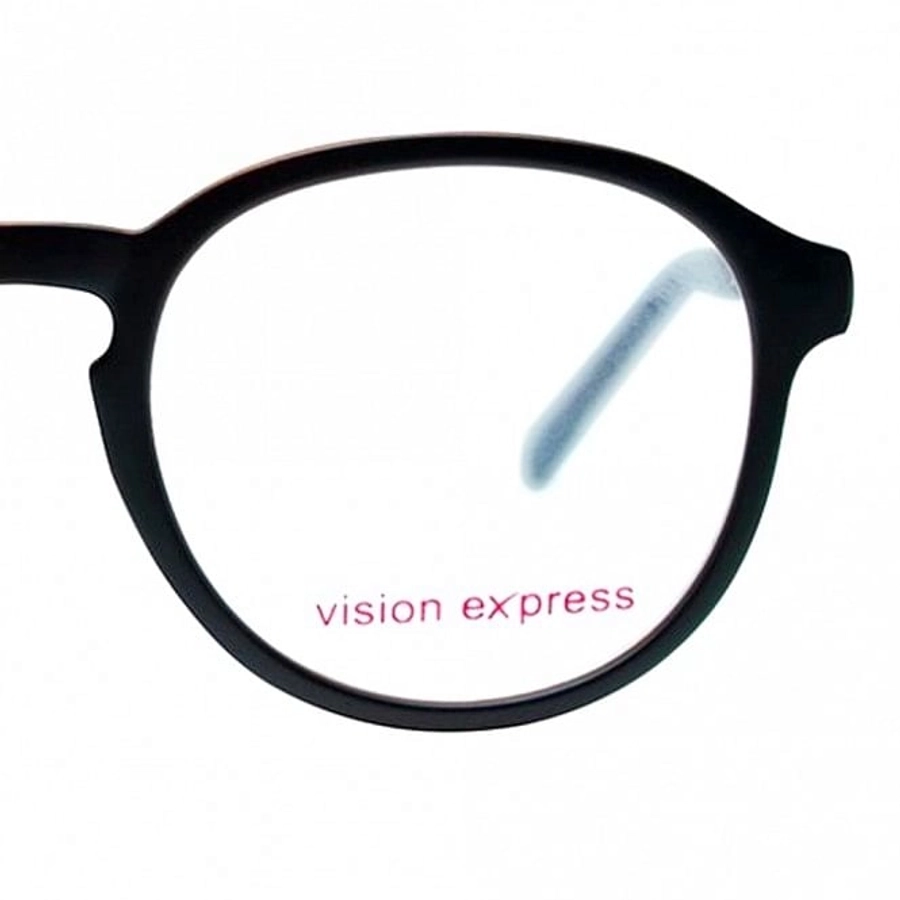 Full Rim Polycarbonate Round Black Medium Vision Express 29389 Eyeglasses