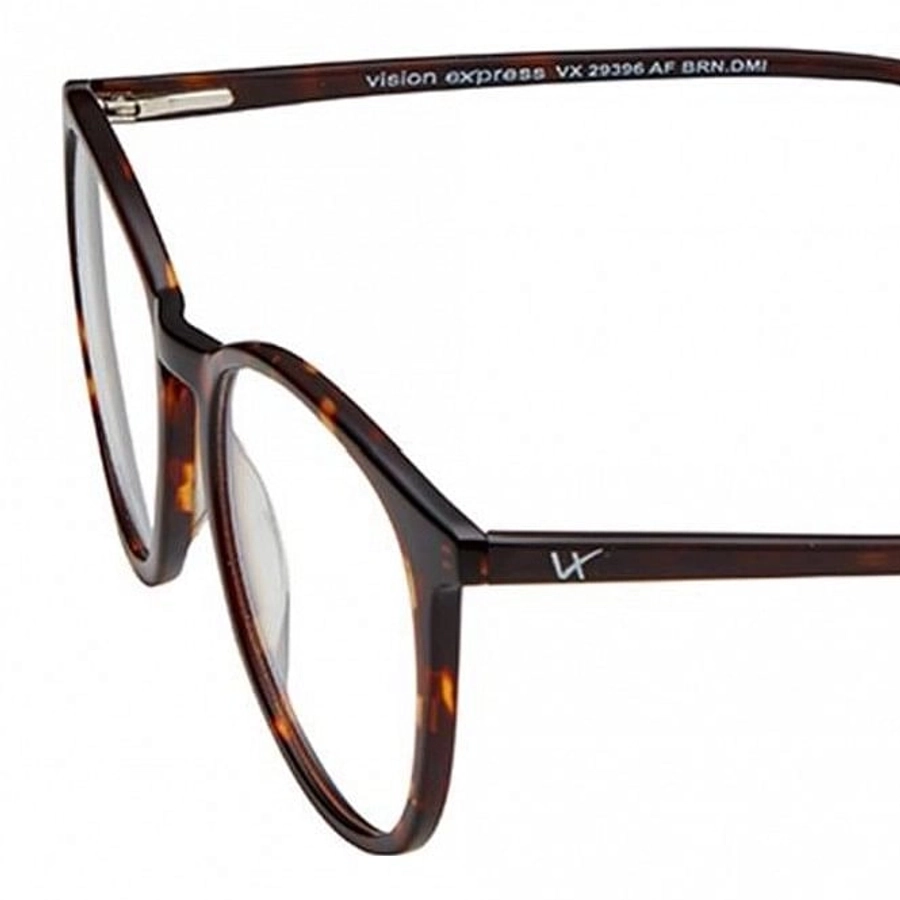 Full Rim Acetate Round Brown Medium Vision Express 29396 Eyeglasses