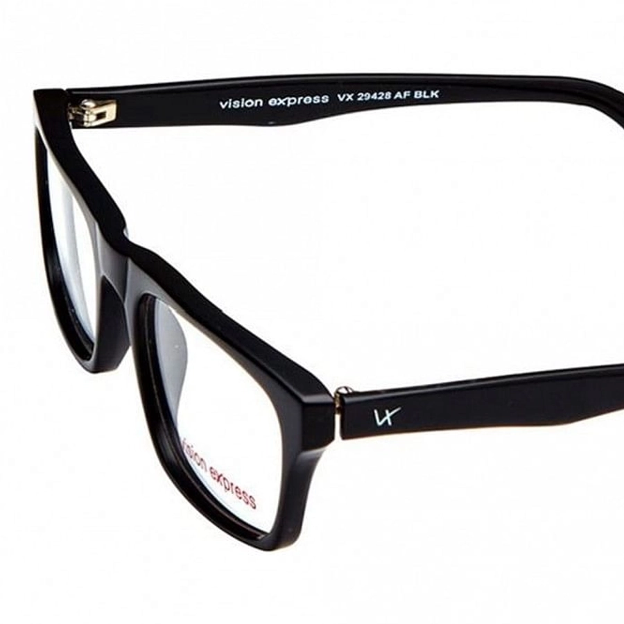 Full Rim Acetate Rectangle Black Medium Vision Express 29428 Eyeglasses