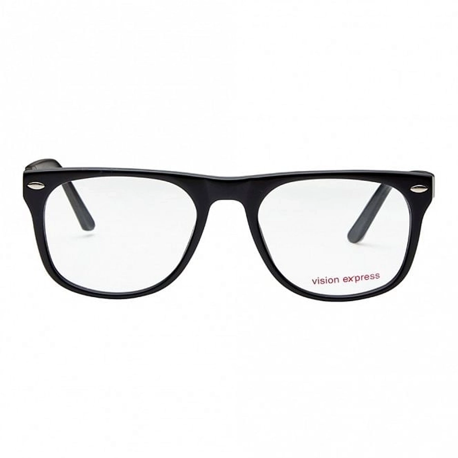 Full Rim Acetate Wayfarer Black Medium Vision Express 29429 Eyeglasses