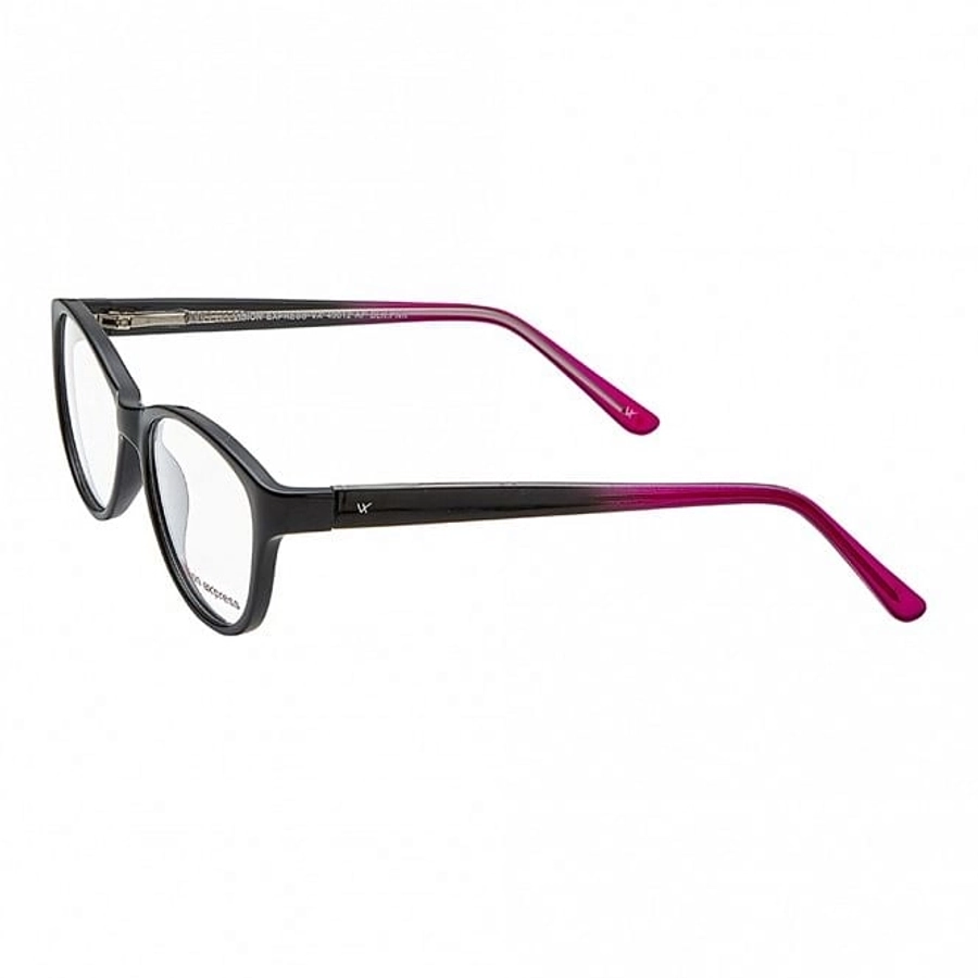Full Rim Polycarbonate Cat Eye Black Medium Vision Express 49012 Eyeglasses