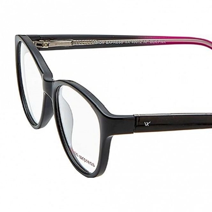 Full Rim Polycarbonate Cat Eye Black Medium Vision Express 49012 Eyeglasses