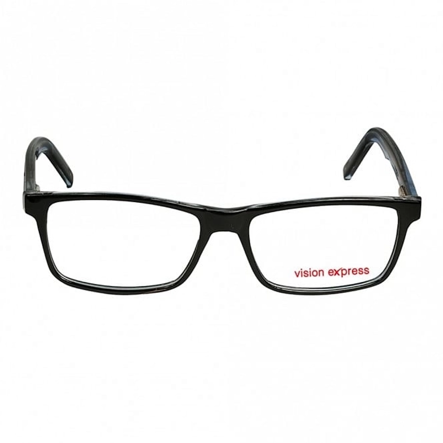Full Rim Polycarbonate Rectangle Black Medium Vision Express 29408 Eyeglasses