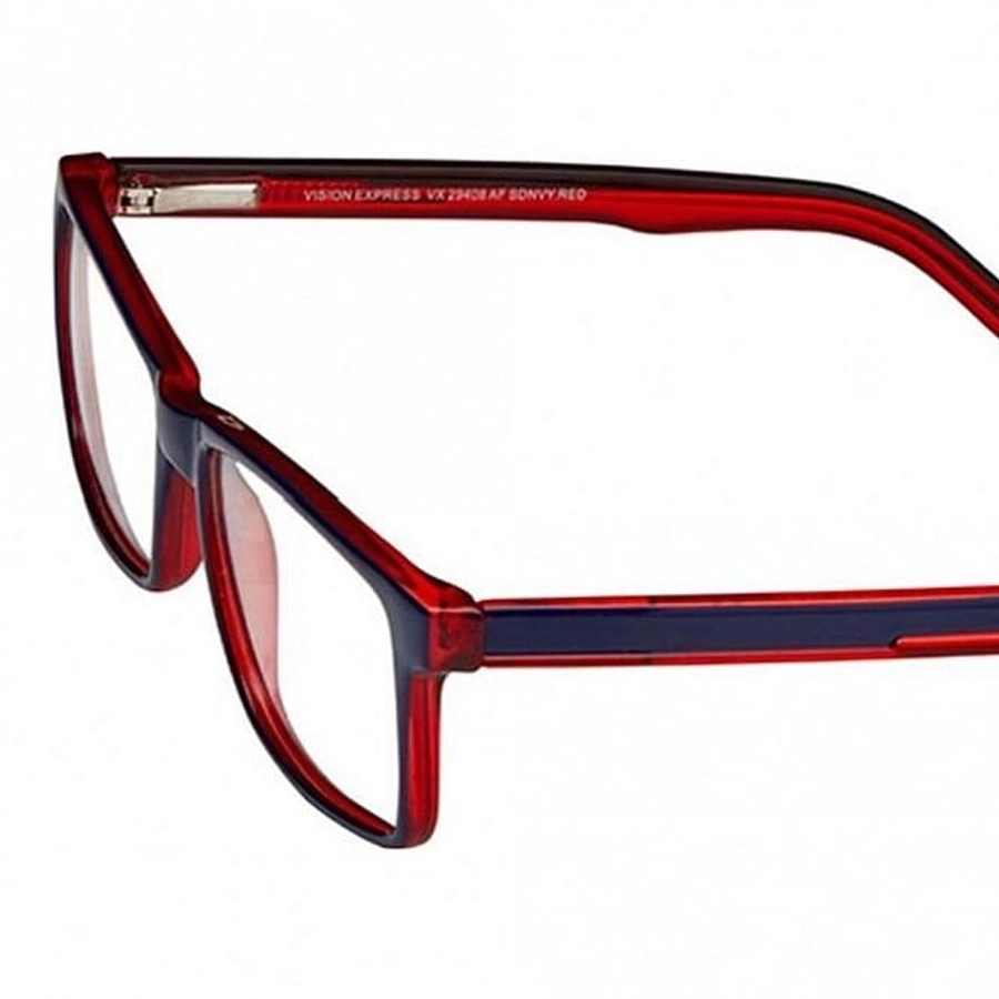 Full Rim Polycarbonate Rectangle Blue Medium Vision Express 29408 Eyeglasses