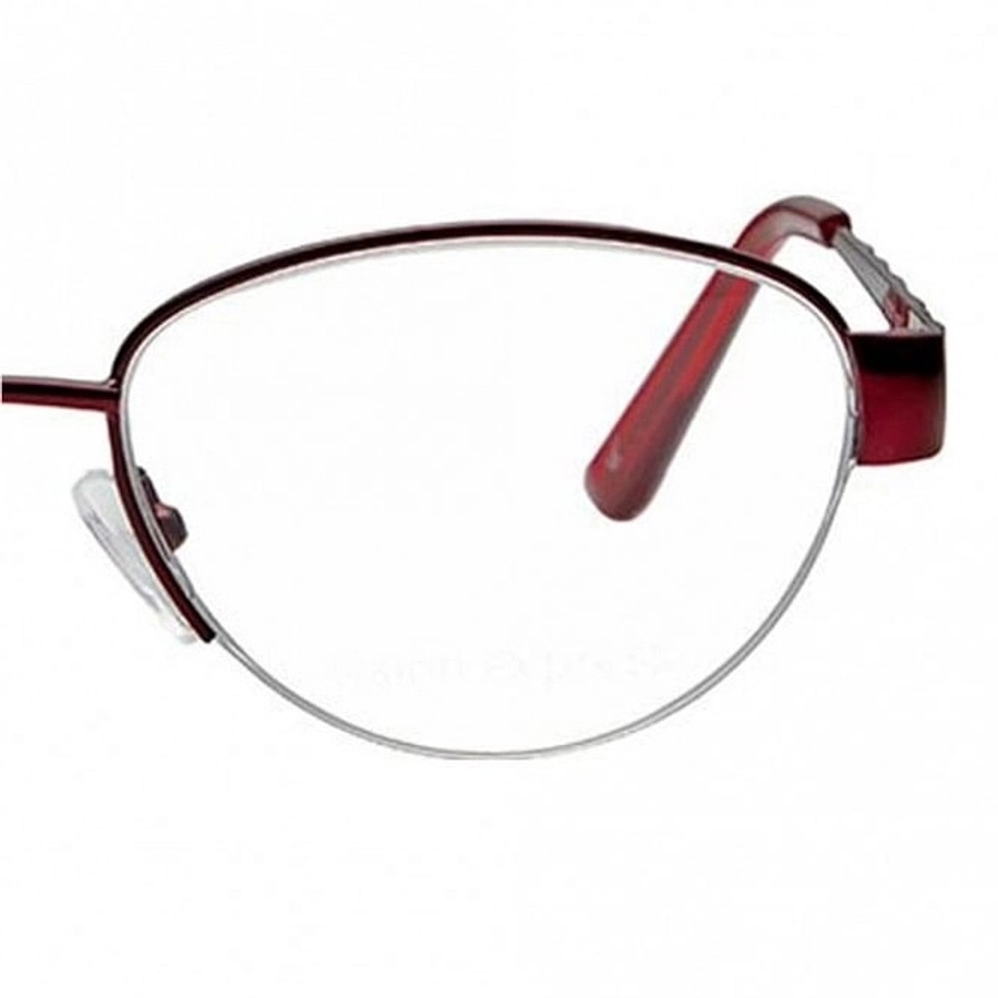 Half Rim Metal Oval Red Medium Vision Express 49047 Eyeglasses