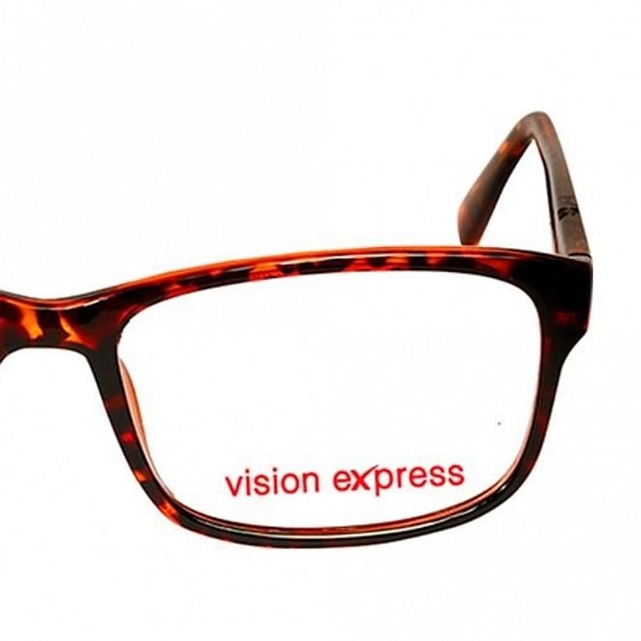 Full Rim Polycarbonate Rectangle Brown Medium Vision Express 29416 Eyeglasses