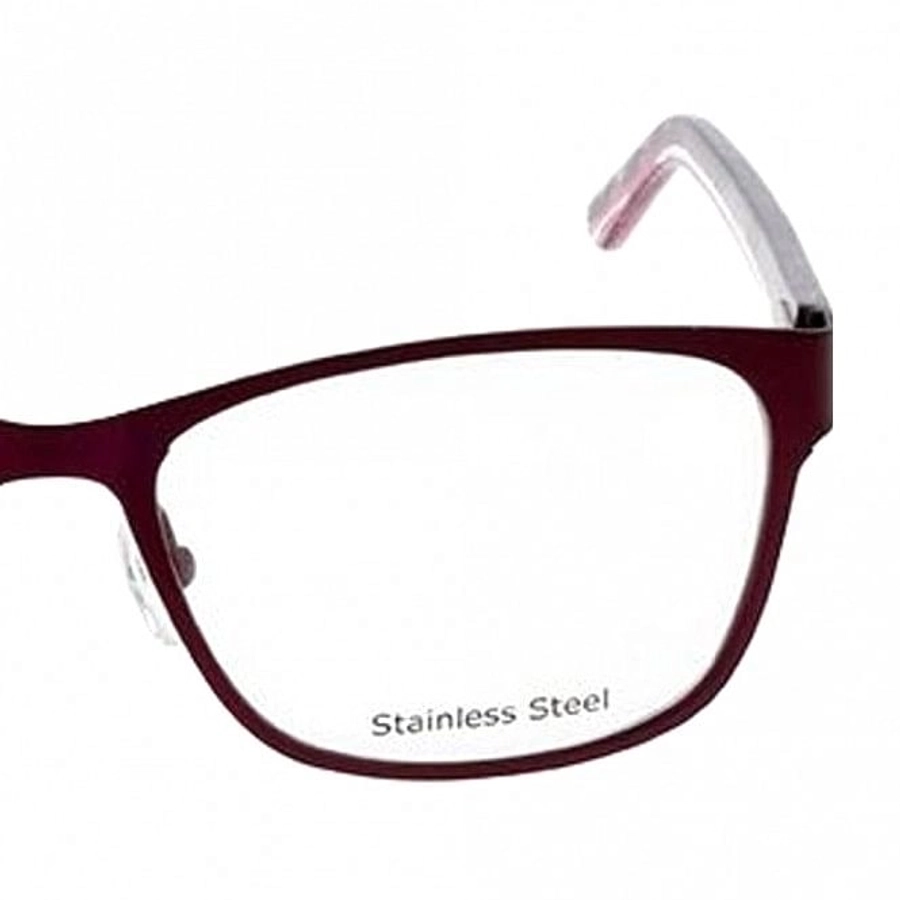 Blue Shield (Zero Power) Computer Glasses: Full Rim Almond Blue Stainless Steel Small MNBF07 