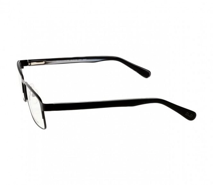 Full Rim Stainless Steel Rectangle Black Large DbyD DBAM32 Eyeglasses