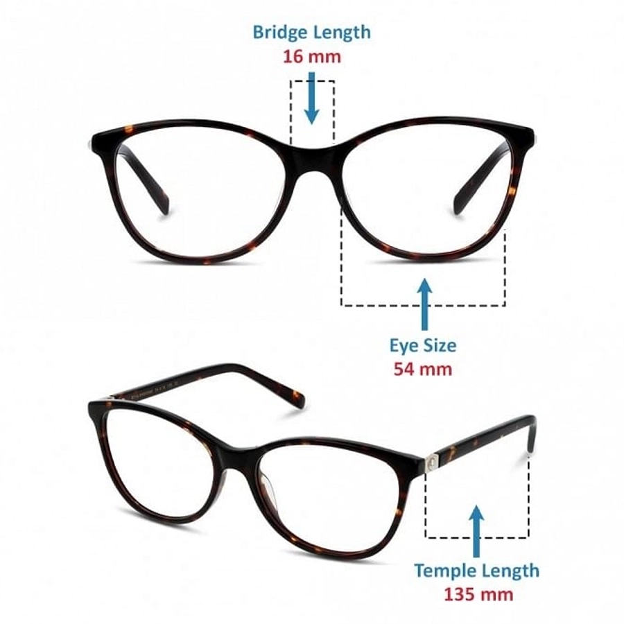 Full Rim Acetate Cat Eye Havana Medium Sensaya SYCF01 Eyeglasses